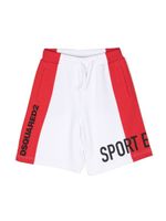 DSQUARED2 KIDS short de sport à logo imprimé - Blanc