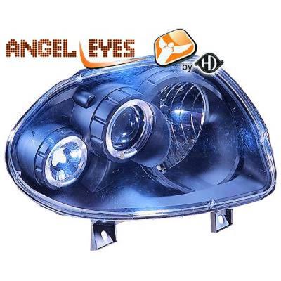 Koplampen passend voor Renault Clio II 1998-2001 zwart 4413580