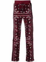 AMIRI pantalon de jogging à imprimé bandana - Rouge