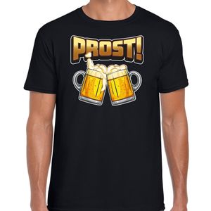 Apres ski t-shirt voor heren - bier - zwart - apres ski/oktoberfest