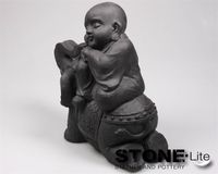 Boeddha op olifant l44b24h41 cm Stone-Lite - stonE'lite - thumbnail