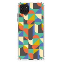 Samsung Galaxy A22 5G Doorzichtige Silicone Hoesje Funky Retro