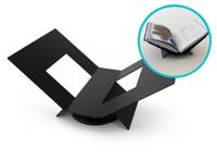 XEMM Boekenstandaard - 32 x 20 x 15,5 cm - Metaal - Zwart