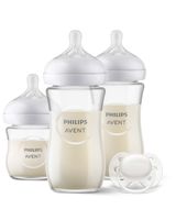 Philips AVENT Natural Response 3 glazen flessen + fopspeenset doorzichtig - thumbnail