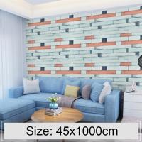 Hout steen voor steen creatieve 3D baksteen decoratie behang Stickers slaapkamer woonkamer muur waterdicht Wallpaper Roll grootte: 45 * 1000cm Hout steen voor steen creatieve 3D baksteen decoratie behang Stickers slaapkamer woonkamer muur waterdicht Wallpaper Roll grootte: 45 * 1000cm