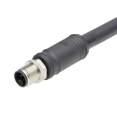 Molex 1205000342 Sensor/actuator connector, geassembleerd M12 Aantal polen (sensoren): 4 Stekker, recht 1 m 1 stuk(s) Bag