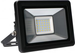 LED straler 30W 2250 lumen 4000K IP65 zwart 120° met connector en montagebeugel