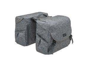 New Mondi joy dubbele fietstas - waterafstotend polyester - 38l - mik adapter - ivy walnut
