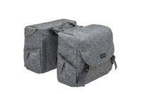 New Mondi joy dubbele fietstas - waterafstotend polyester - 38l - mik adapter - ivy walnut