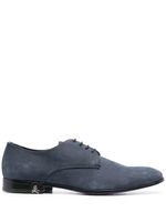 Philipp Plein chaussures oxford Derby en daim - Bleu - thumbnail