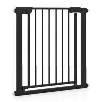 Baby Traphekje Drukgeactiveerd Zelfslotend Veiligheidshekje met één Hand te Bedienen Boren Niet Nodig-Zwart