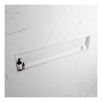 Wandnis Solid Surface Easy | In- en opbouw | 150x30x8 cm | 1 vak | Cale/Talc