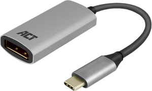 ACT AC7030 kabeladapter/verloopstukje USB-C DisplayPort Grijs