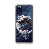 Vleermuizen Maan: Samsung Galaxy A31 Transparant Hoesje
