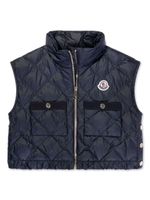 Moncler Enfant gilet matelassé Garonna - Bleu - thumbnail