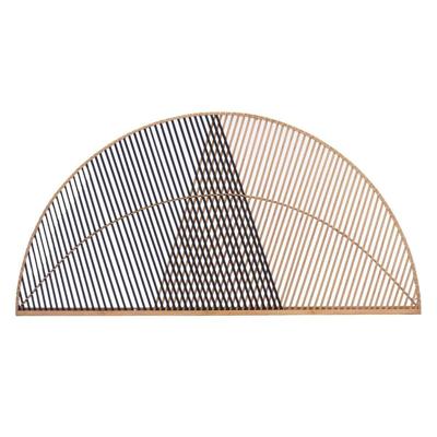 Hoofdbord Gift Decor Bruin Zwart Natuurlijk 160 x 80,5 x 2 cm Driehoek