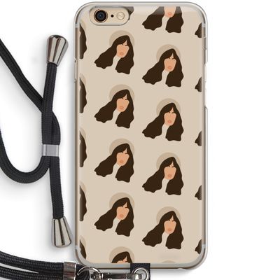 Bonjour mon amour: iPhone 6 / 6S Transparant Hoesje met koord