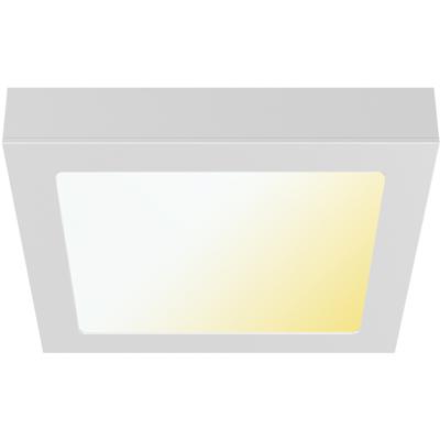 LED Downlight Opbouwspot - LED Paneel Slim - Brinton Thin - 24W 2400lm 120° Bundelhoek - Aanpasbare Lichtkleur 3000K-4000K-6500K - IP40 - Vierkant - Wit - 272x272mm