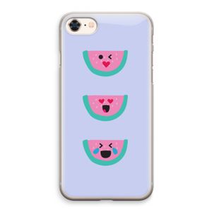 Smiley watermeloen: iPhone 8 Transparant Hoesje