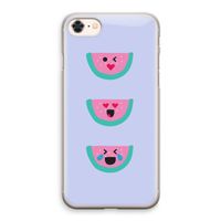 Smiley watermeloen: iPhone 8 Transparant Hoesje