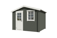 Blokhut Nina 275x230 Green Grey-Wit - Outdoor life