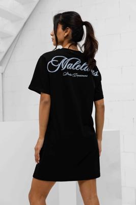 Malelions Kylie T-Shirt Dress Dames Zwart - Maat S - Kleur: Zwart | Soccerfanshop