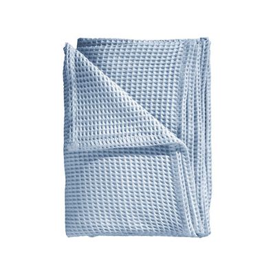 Heckett & Lane Heckett & Lane Wafel Plaid 180x260 Ice Blue