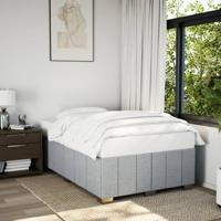 Bedframe zonder matras 120x200 cm stof lichtgrijs
