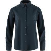 Fjallraven Abisko Trekking Shirt Dames Dark Navy M