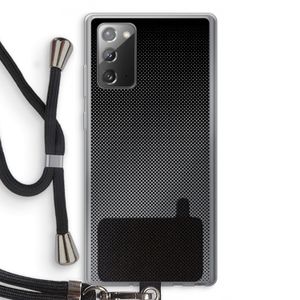 Musketon Halftone: Samsung Galaxy Note 20 / Note 20 5G Transparant Hoesje met koord