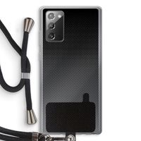 Musketon Halftone: Samsung Galaxy Note 20 / Note 20 5G Transparant Hoesje met koord