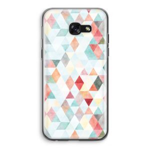 Gekleurde driehoekjes pastel: Samsung Galaxy A5 (2017) Transparant Hoesje