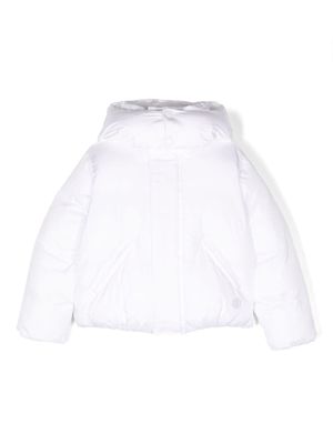 MM6 Maison Margiela Kids doudoune à logo brodé - Blanc