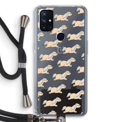 Ponys: OnePlus Nord N10 5G Transparant Hoesje met koord
