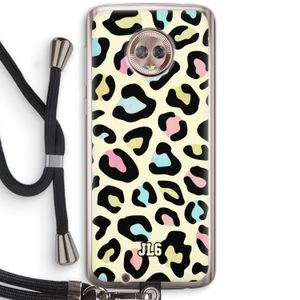 Leopard pattern: Motorola Moto G6 Transparant Hoesje met koord