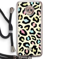 Leopard pattern: Motorola Moto G6 Transparant Hoesje met koord
