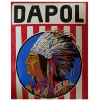 Dapol Emaille Bord - 12 x 9 cm