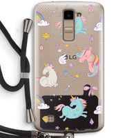 Fantasiewereld: LG K10 (2016) Transparant Hoesje met koord