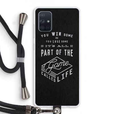 Life: Samsung Galaxy A71 Transparant Hoesje met koord