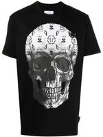 Philipp Plein t-shirt à imprimé tête de mort - Noir