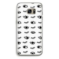 Eye pattern #2: Samsung Galaxy S7 Edge Transparant Hoesje