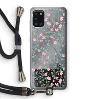 Sierlijke bloemen: Samsung Galaxy A31 Transparant Hoesje met koord