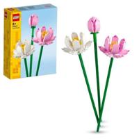 LEGO 40647 Creator Lotusbloemen, bouwpakket voor meisjes en jongens vanaf 8 jaar, met 3 kunstbloemen