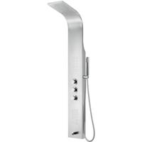 Chroom RVS Douchepaneel 160x20cm met Thermostatische Kraan