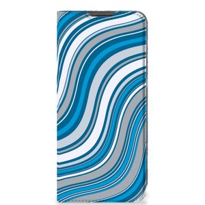 OnePlus 10 Pro Hoesje met Magneet Waves Blue