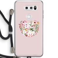 GRL PWR Flower: LG V30 Transparant Hoesje met koord