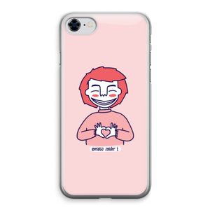 Hartje: iPhone 8 Transparant Hoesje