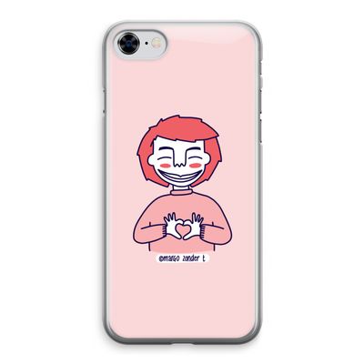 Hartje: iPhone 8 Transparant Hoesje