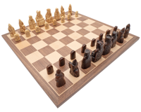 Isle of Lewis Schaakstukken en Bord Presentatieset