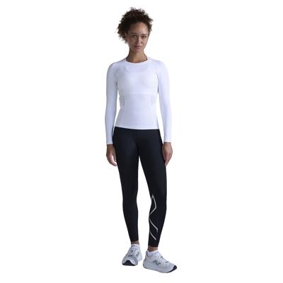 2XU Core Compression hardloopshirt lange mouw White dames